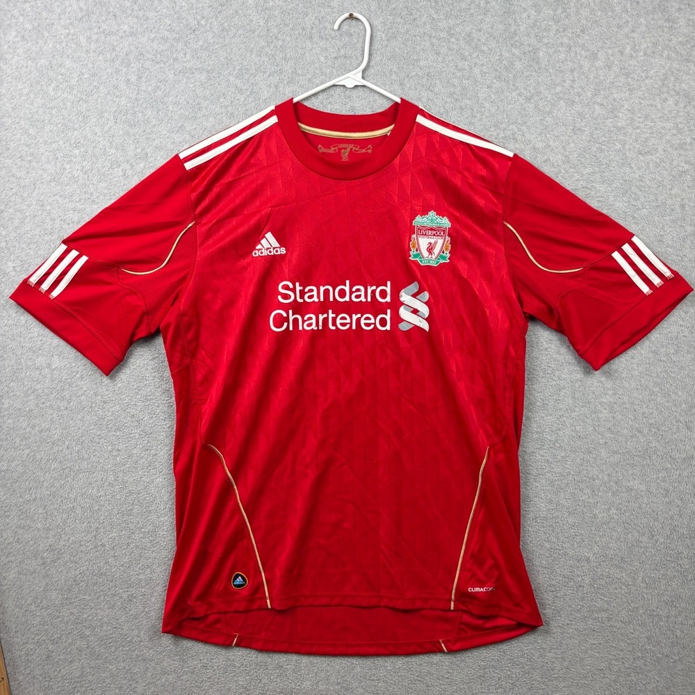 Adidas Liverpool Jersey Mens XL Red Steven Gerrard 8 Home 2010 2011 Soccer Shirt